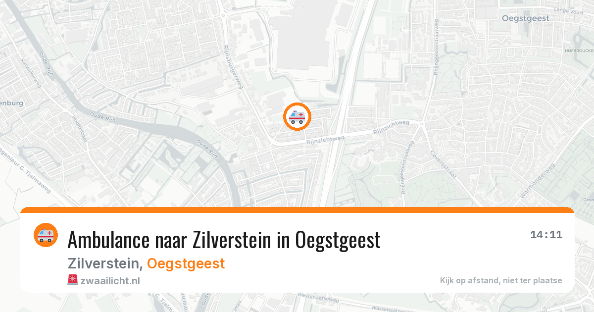 Ambulance naar Zilverstein in Oegstgeest — 10 jul 2026