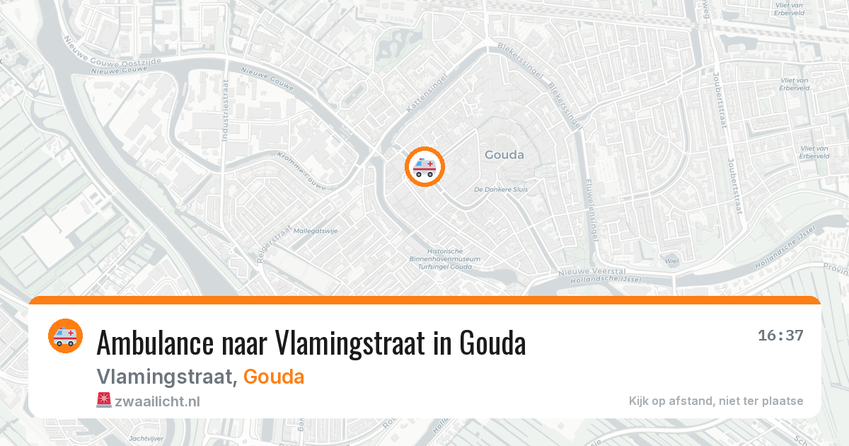 Ambulance naar Vlamingstraat in Gouda — 7 aug 2026