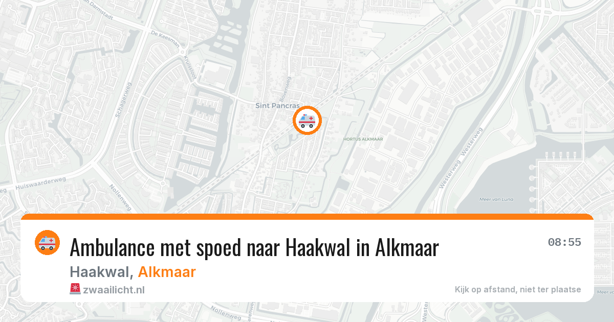Ambulance met spoed naar Haakwal in Alkmaar — 18 mrt 2026