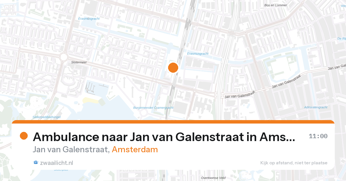 Ambulance naar Jan van Galenstraat in Amsterdam — 25 jun 2026