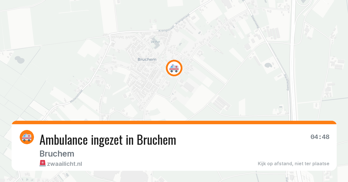 Ambulance ingezet in Bruchem — 12 aug 2026