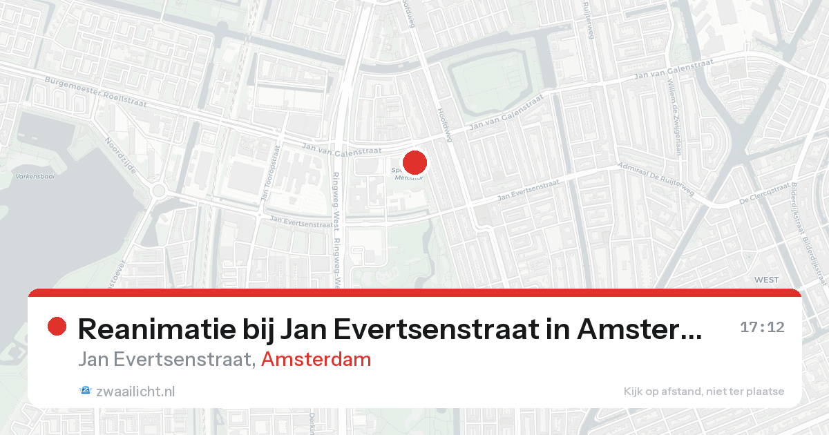 Reanimatie bij Jan Evertsenstraat in Amsterdam — 23 aug 2026