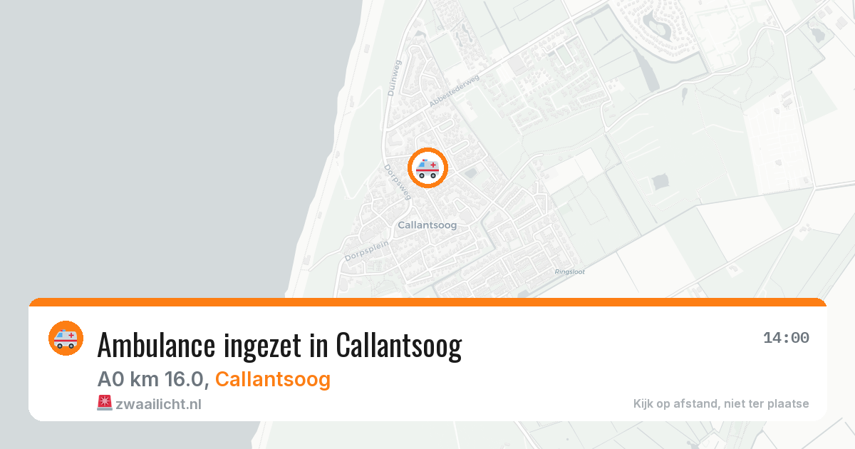 Ambulance ingezet in Callantsoog — 5 jul 2026