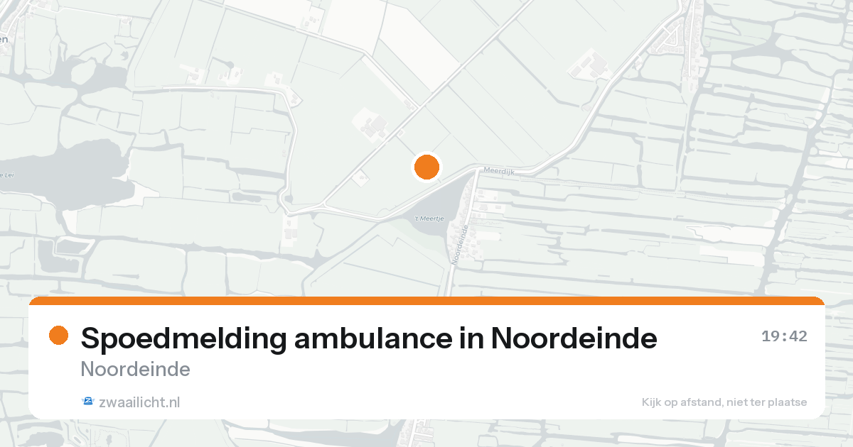 Spoedmelding ambulance in Noordeinde — 18 aug 2026