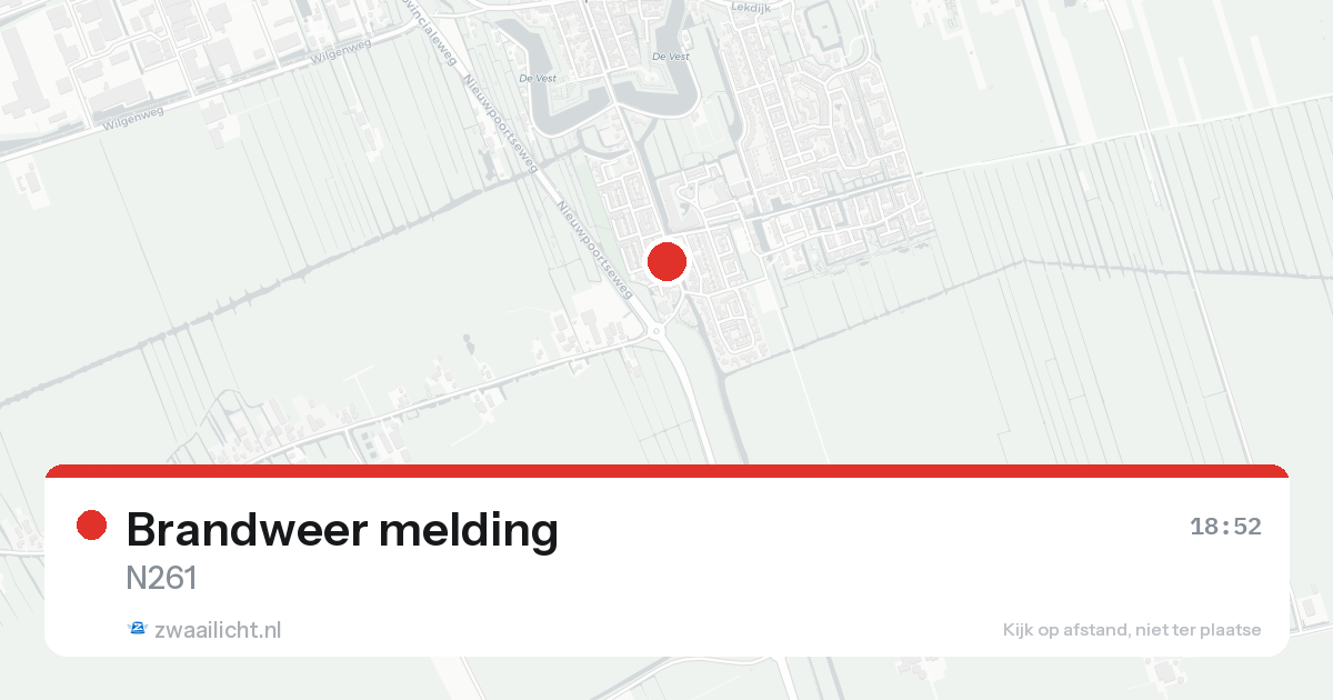 Brandweer melding — 30 jan 2026 | 🚨 Zwaailicht.nl