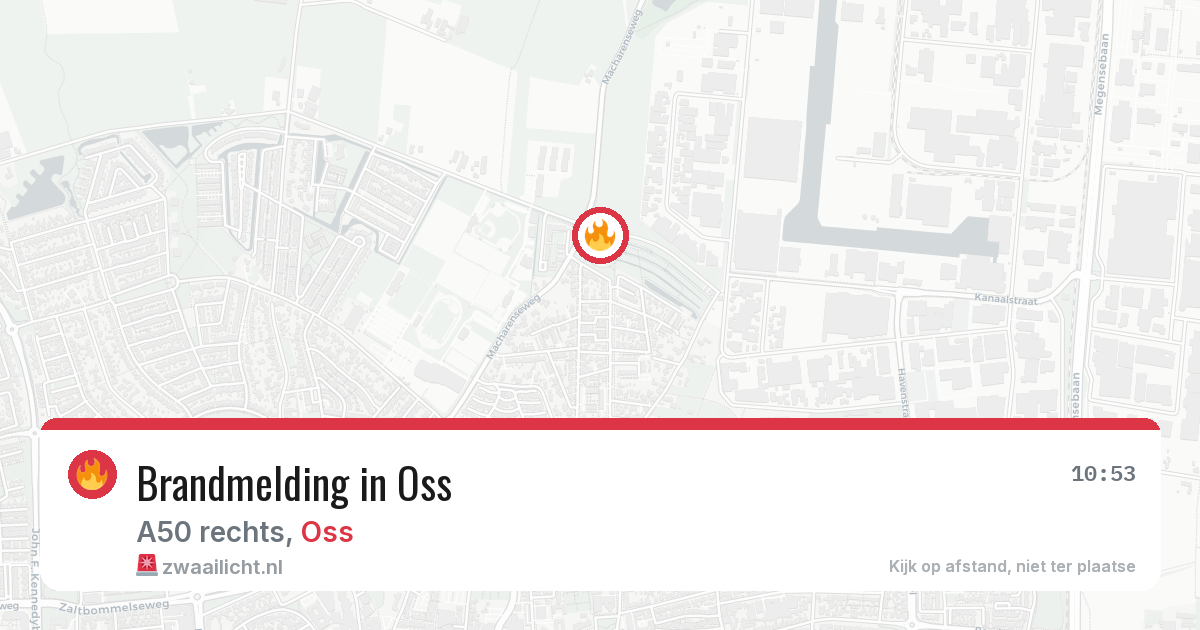 Brandmelding in Oss — 26 mrt 2026
