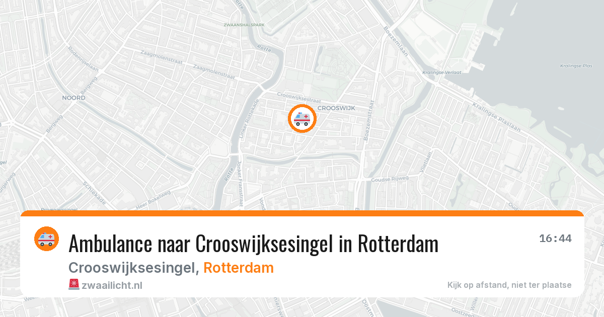 Ambulance naar Crooswijksesingel in Rotterdam — 27 jun 2026
