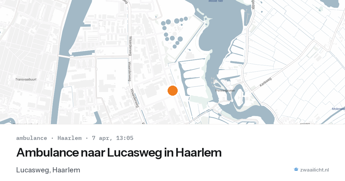 Ambulance naar Lucasweg in Haarlem — 7 apr 2026