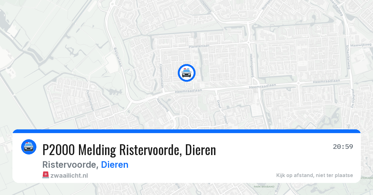 P2000 Melding Ristervoorde, Dieren — 12 aug 2026