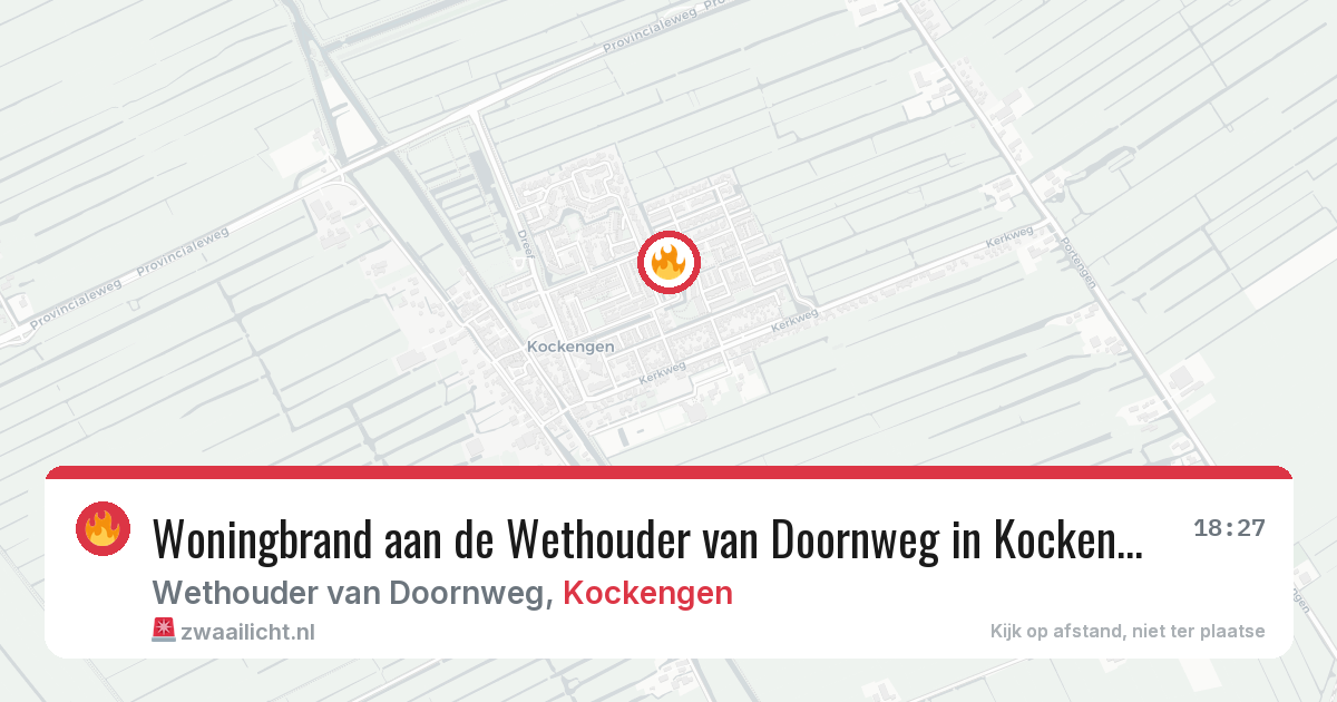Woningbrand aan de Wethouder van Doornweg in Kockengen — 5 feb 2026