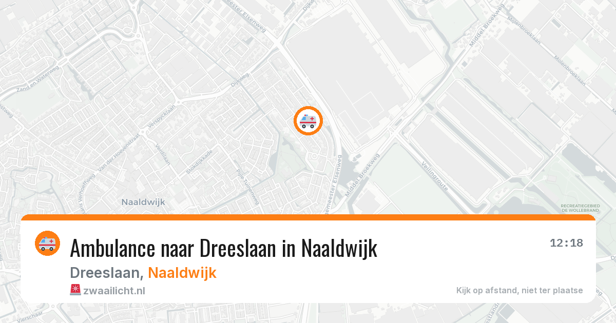 Ambulance naar Dreeslaan in Naaldwijk — 10 jun 2026