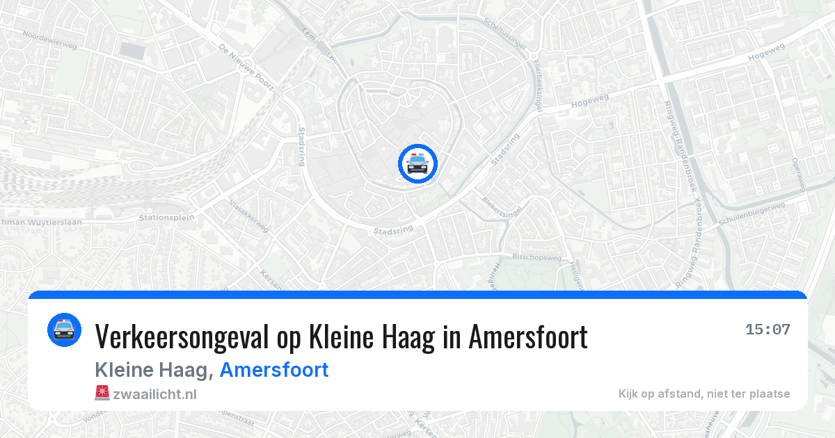 Verkeersongeval op Kleine Haag in Amersfoort — 21 mrt 2026