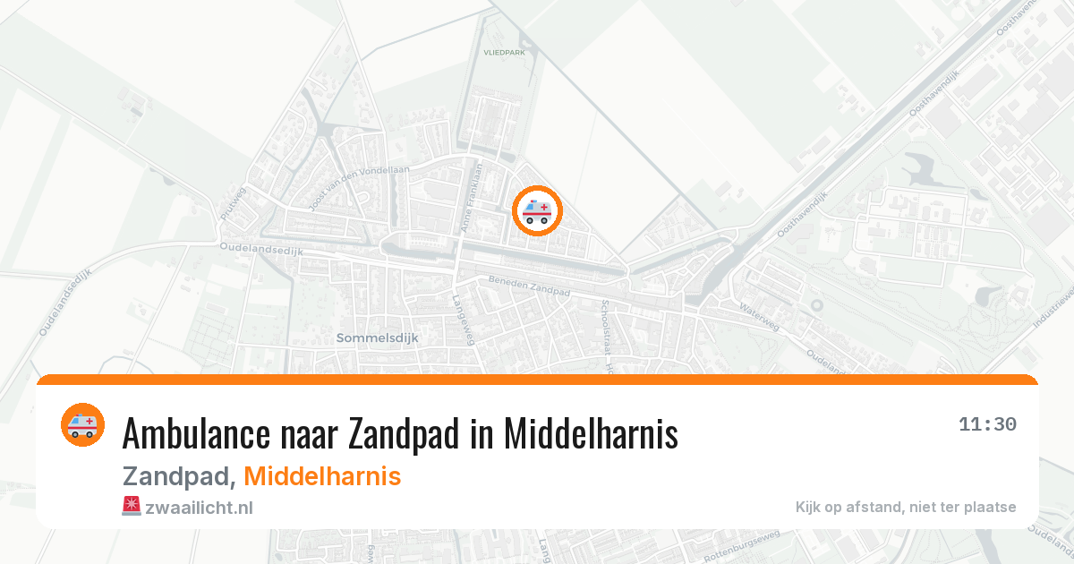 Ambulance naar Zandpad in Middelharnis — 29 mei 2026