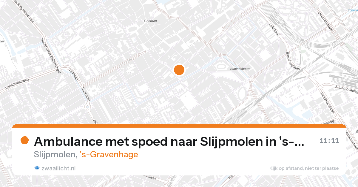 Ambulance met spoed naar Slijpmolen in 's-Gravenhage — 28 aug 2026