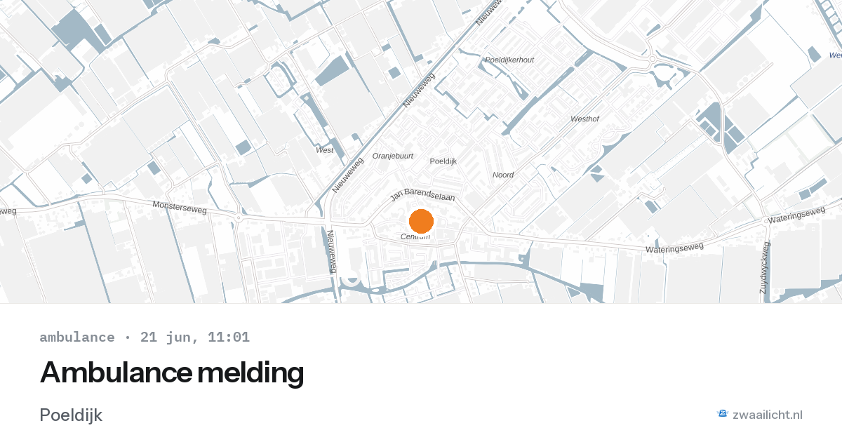 Ambulance melding — 21 jun 2026