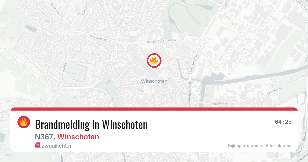 Brandmelding in Winschoten — 25 mrt 2026