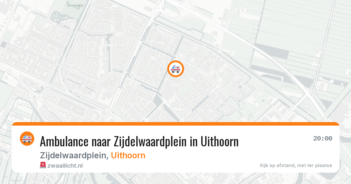 Ambulance naar Zijdelwaardplein in Uithoorn — 15 mei 2026