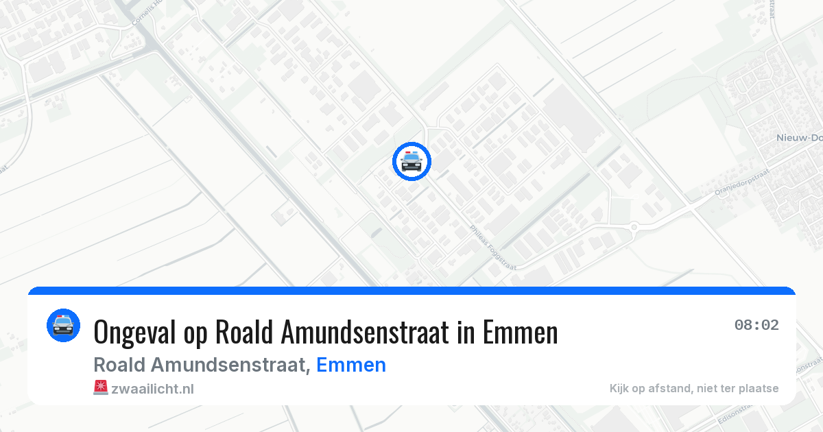 Ongeval op Roald Amundsenstraat in Emmen — 19 jan 2026