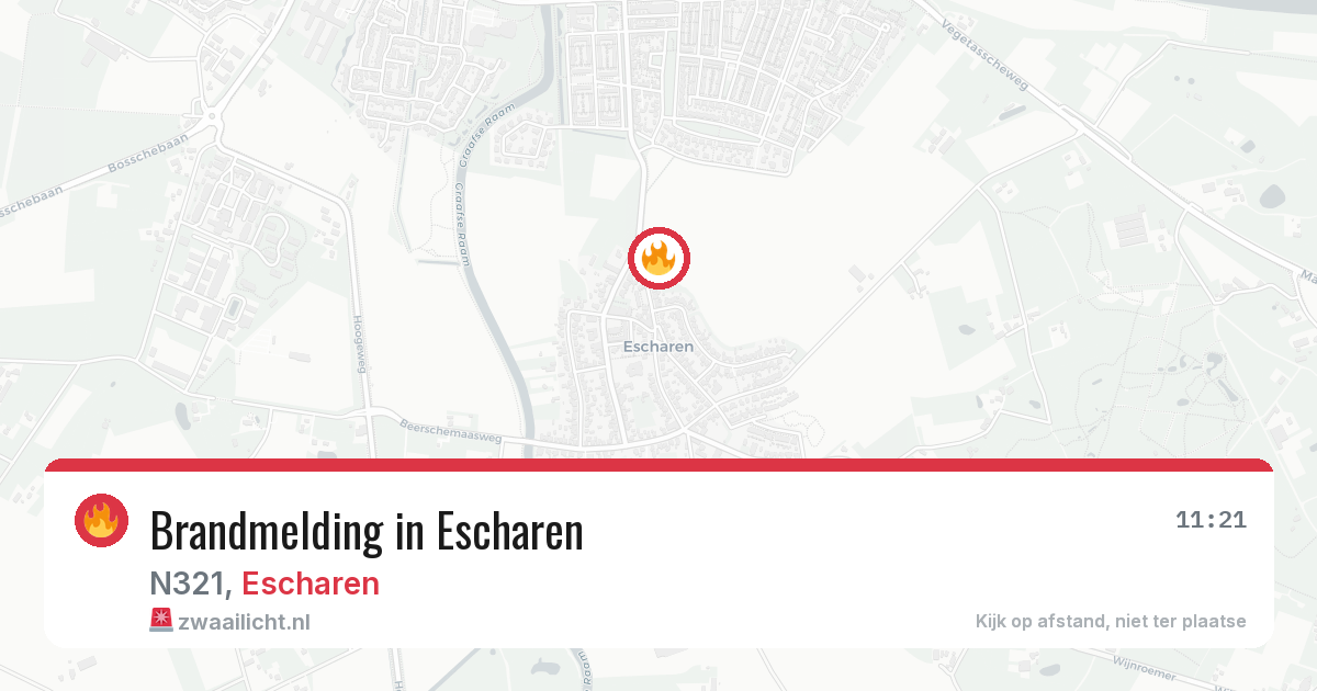 Brandmelding in Escharen — 27 jun 2026
