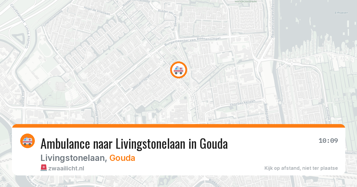 Ambulance naar Livingstonelaan in Gouda — 4 aug 2026
