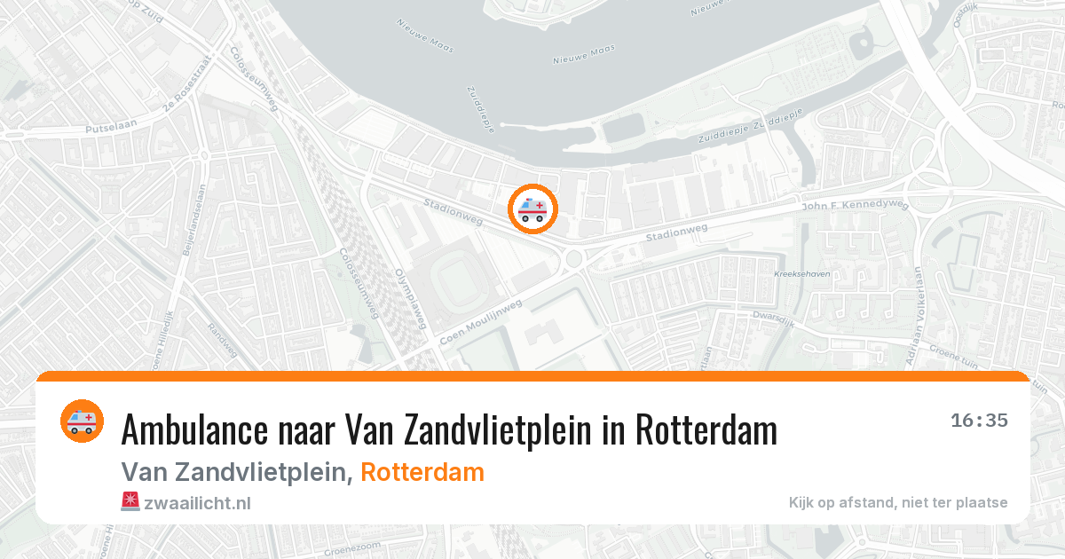 Ambulance naar Van Zandvlietplein in Rotterdam — 19 jun 2026