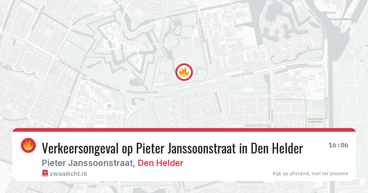 Verkeersongeval op Pieter Janssoonstraat in Den Helder — 28 mei 2026