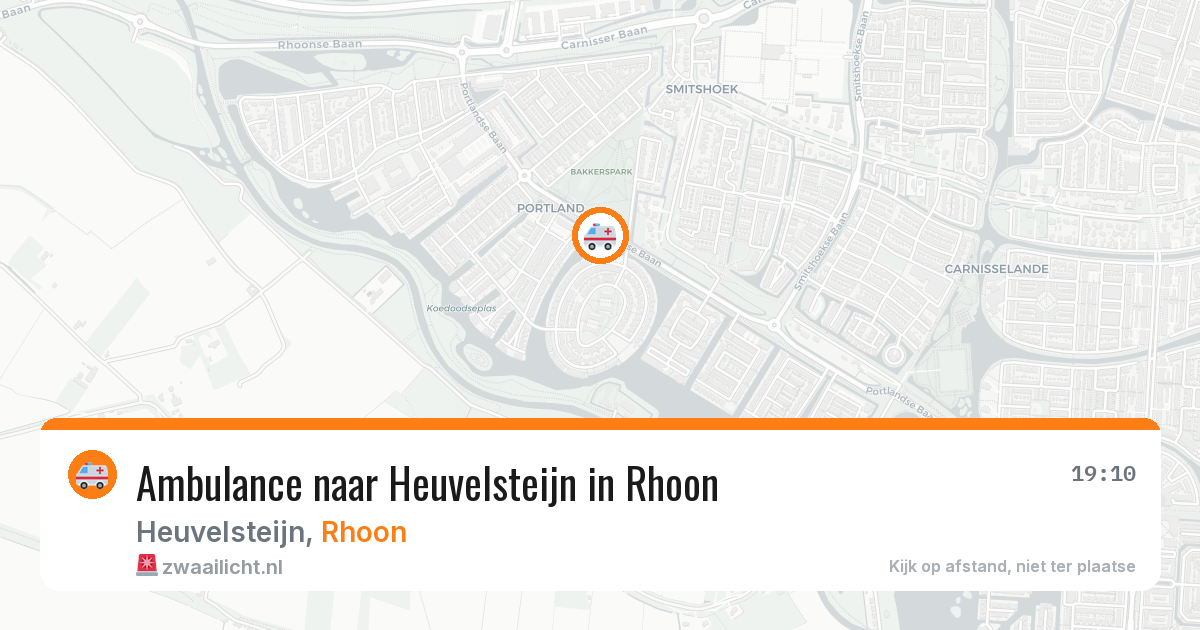 Ambulance naar Heuvelsteijn in Rhoon — 18 mrt 2026