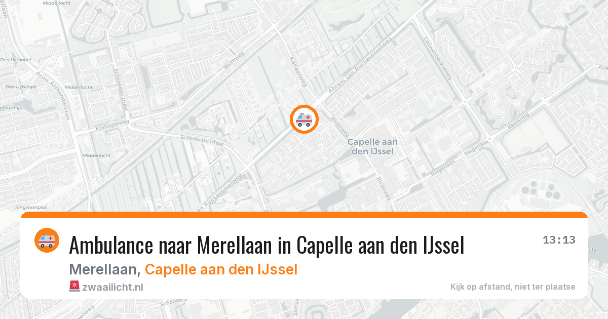 Ambulance naar Merellaan in Capelle aan den IJssel — 29 jan 2026