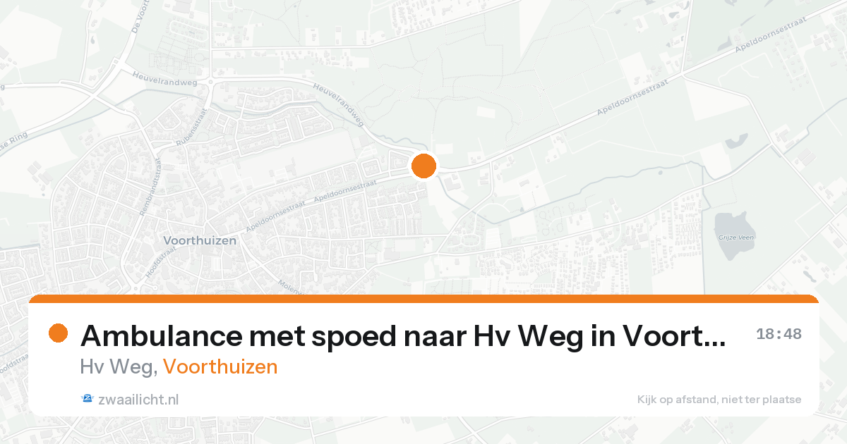 Ambulance met spoed naar Hv Weg in Voorthuizen — 16 aug 2026