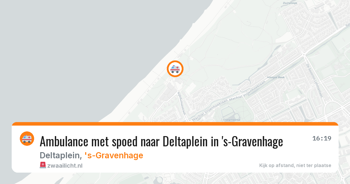 Ambulance met spoed naar Deltaplein in 's-Gravenhage — 27 mrt 2026