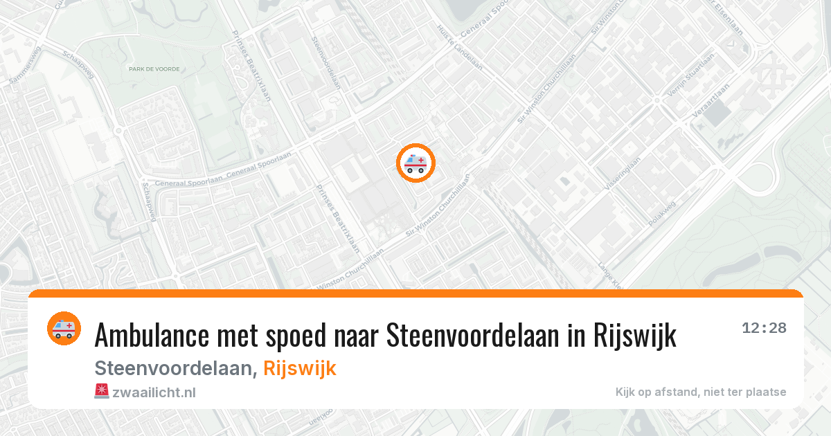 Ambulance met spoed naar Steenvoordelaan in Rijswijk — 24 mei 2026