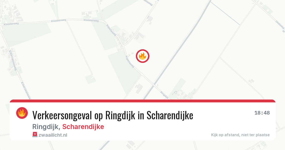 Verkeersongeval op Ringdijk in Scharendijke — 9 jun 2026