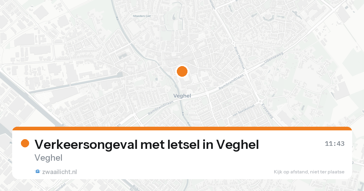 Verkeersongeval met letsel in Veghel — 31 jan 2026