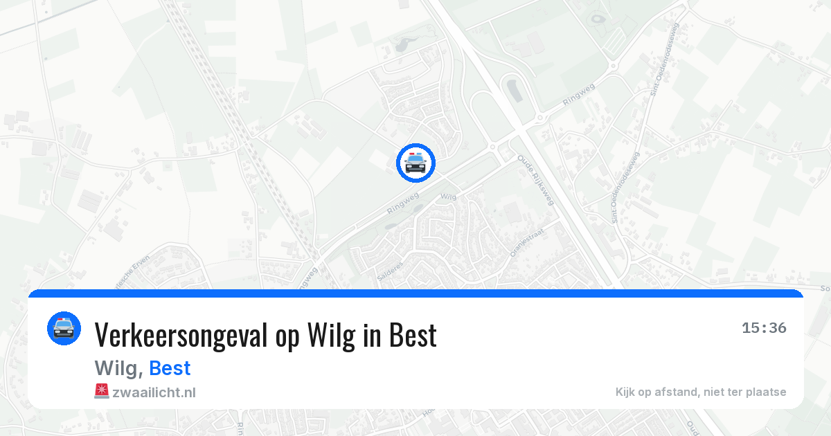 Verkeersongeval op Wilg in Best — 22 mrt 2026