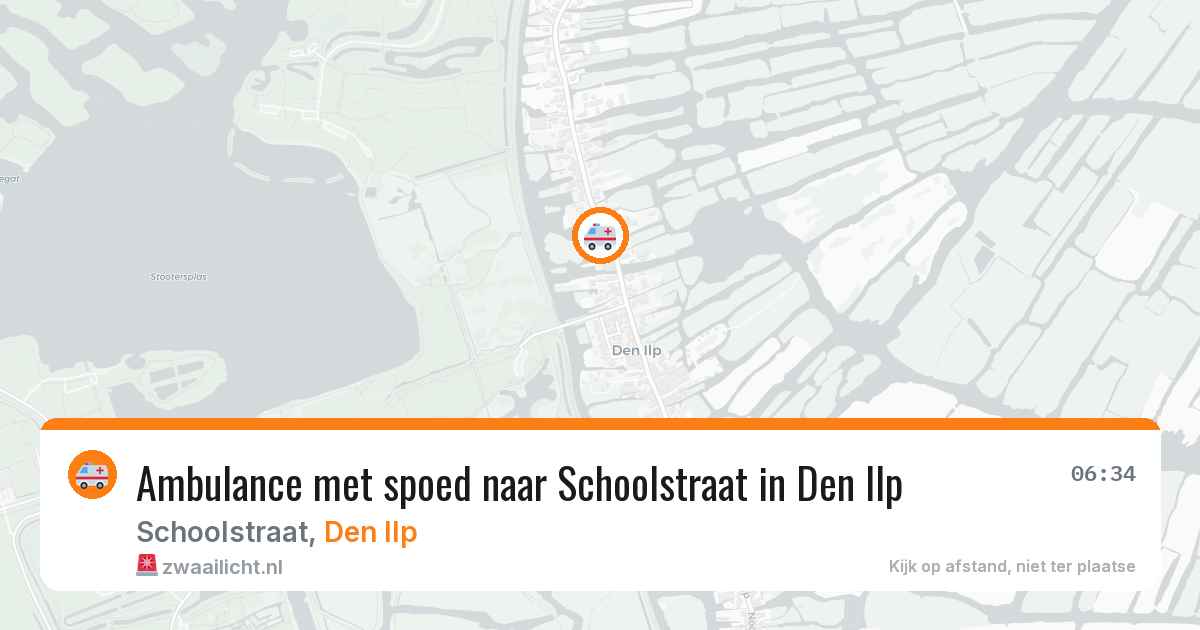 Ambulance met spoed naar Schoolstraat in Den Ilp — 7 apr 2026