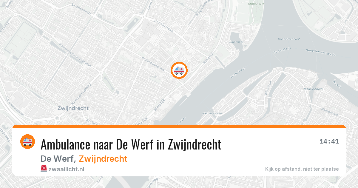 Ambulance naar De Werf in Zwijndrecht — 22 jun 2026