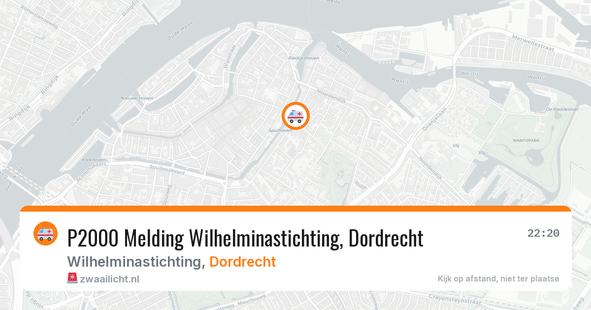P2000 Melding Wilhelminastichting, Dordrecht — 27 feb 2026