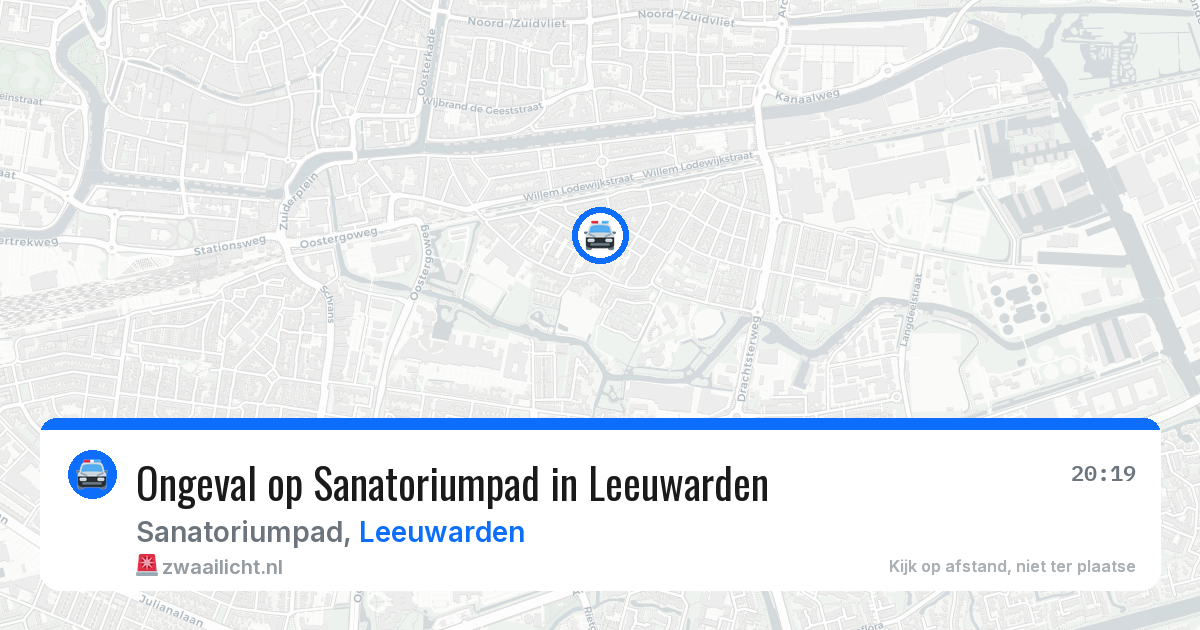Ongeval op Sanatoriumpad in Leeuwarden — 12 apr 2026