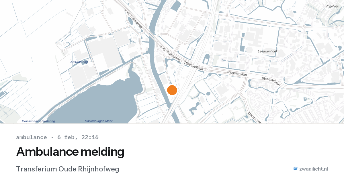 Ambulance melding — 6 feb 2026