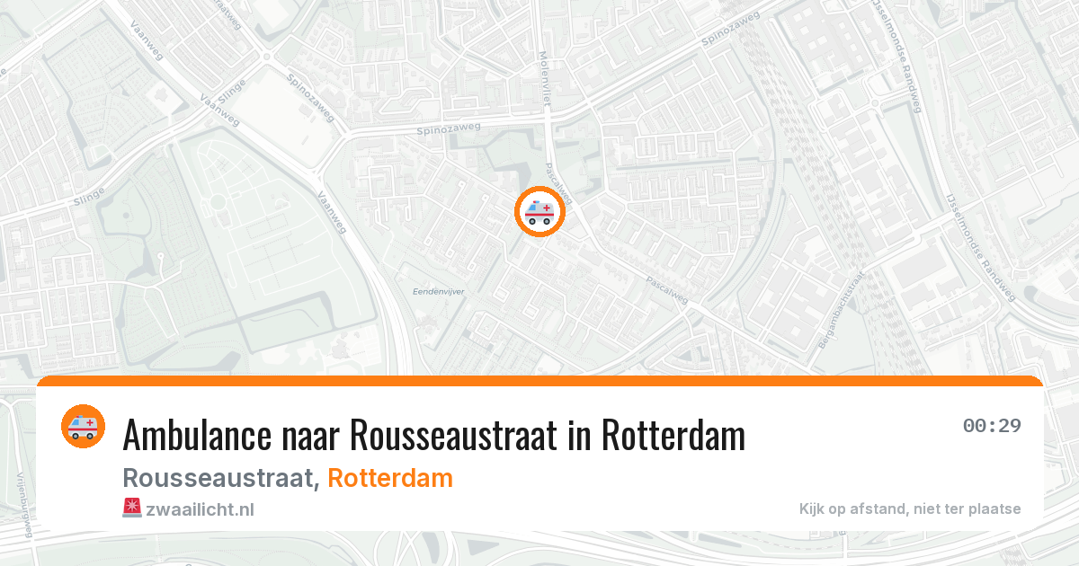 Ambulance naar Rousseaustraat in Rotterdam — 10 jul 2026