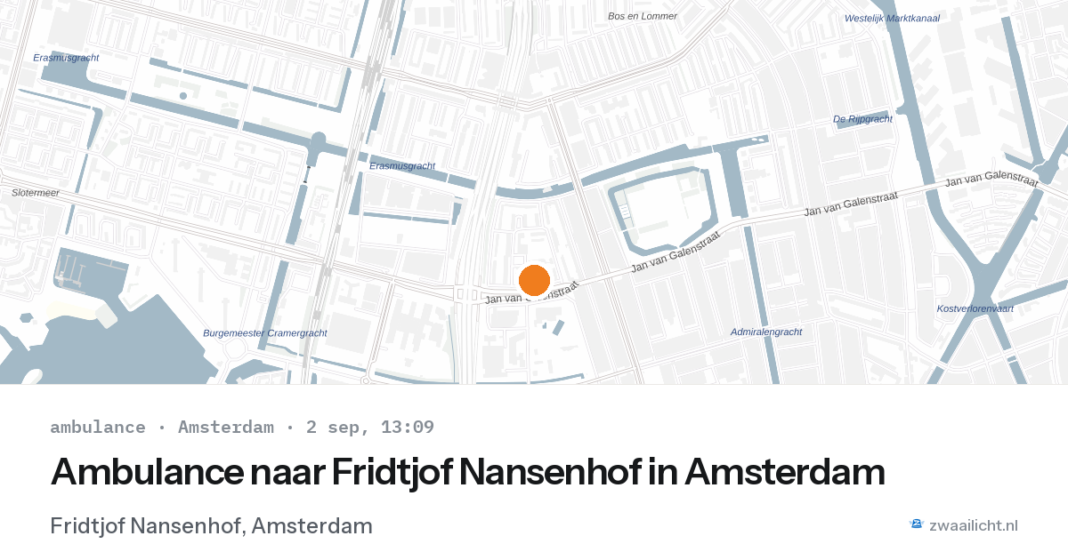 Ambulance naar Fridtjof Nansenhof in Amsterdam — 2 sep 2026