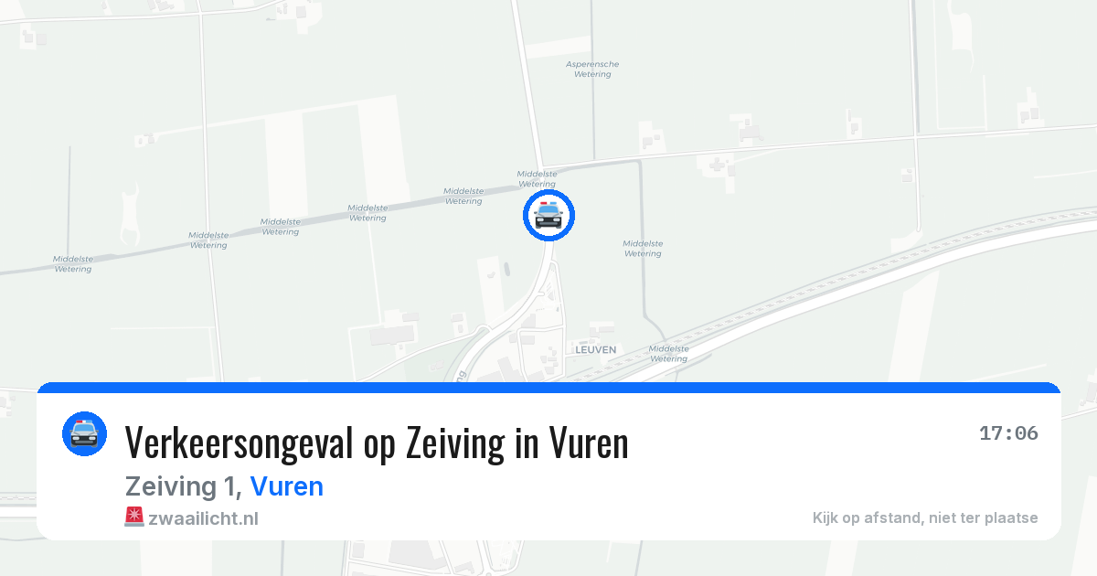 Verkeersongeval op Zeiving in Vuren — 16 feb 2026