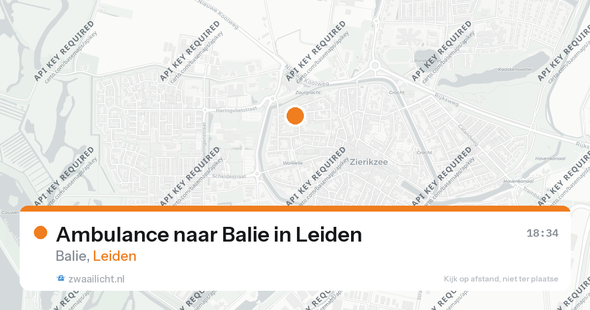 Ambulance naar Balie in Leiden — 26 aug 2026