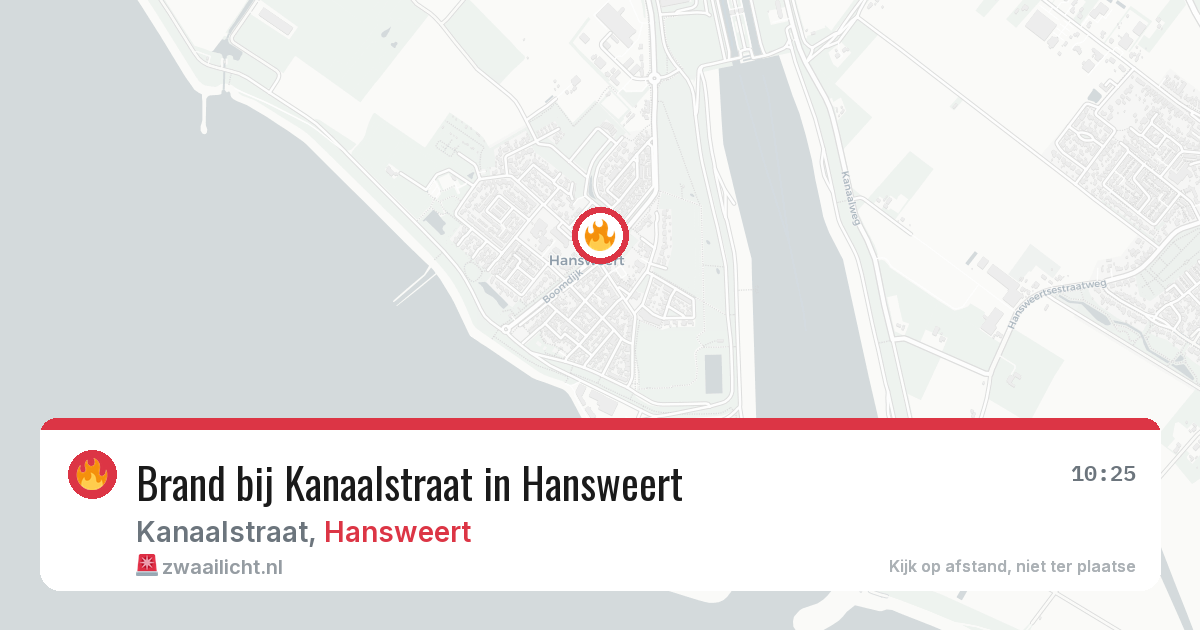 Brand bij Kanaalstraat in Hansweert — 24 feb 2026