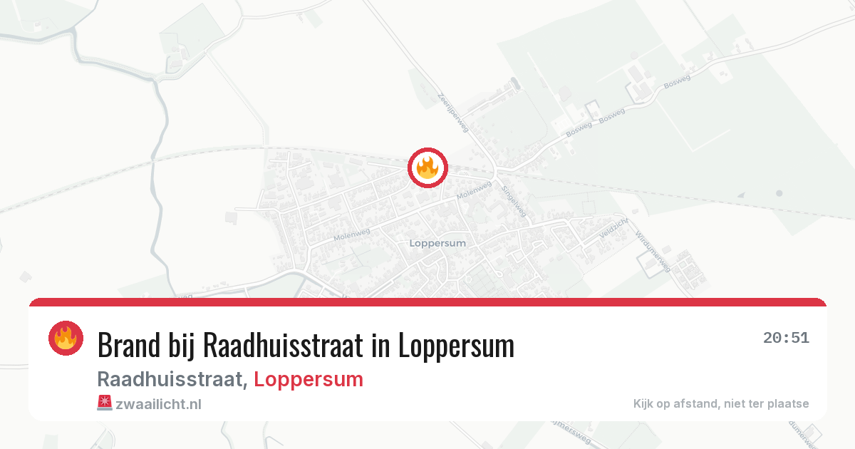 Brand bij Raadhuisstraat in Loppersum — 1 aug 2026