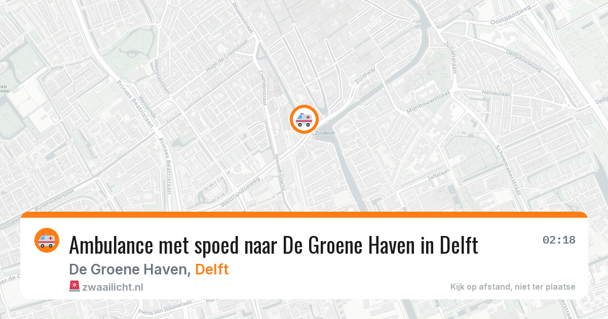 Ambulance met spoed naar De Groene Haven in Delft — 30 jan 2026