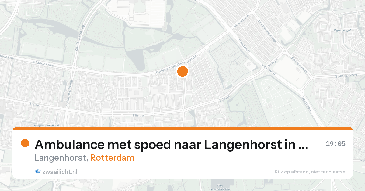 Ambulance met spoed naar Langenhorst in Rotterdam — 30 jan 2026