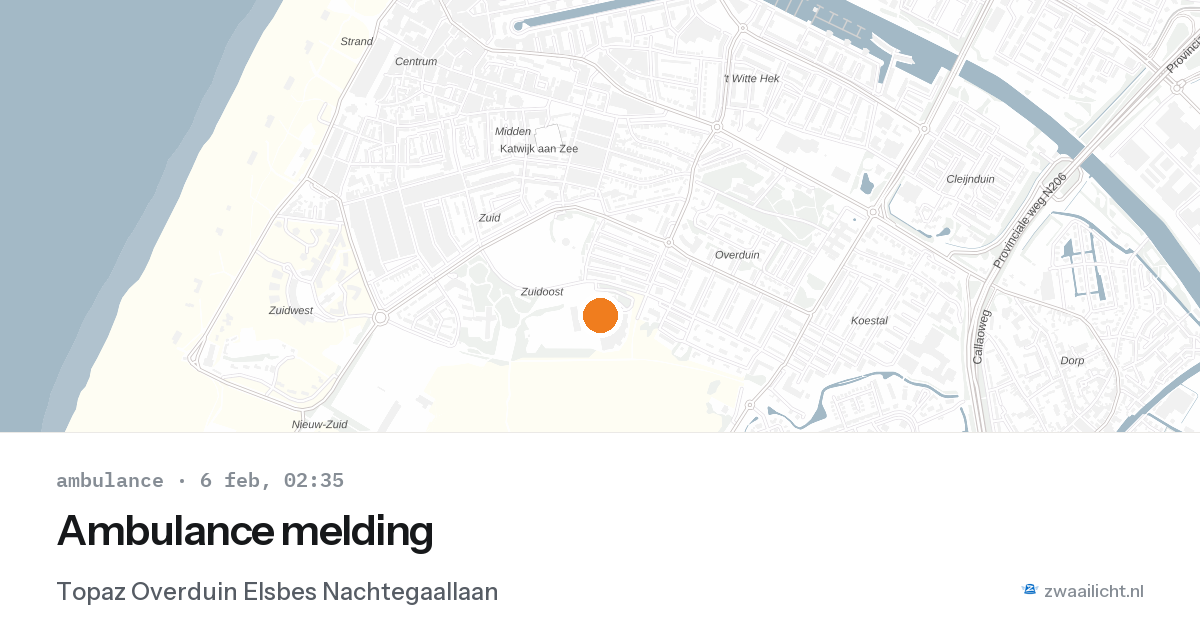 Ambulance melding — 6 feb 2026
