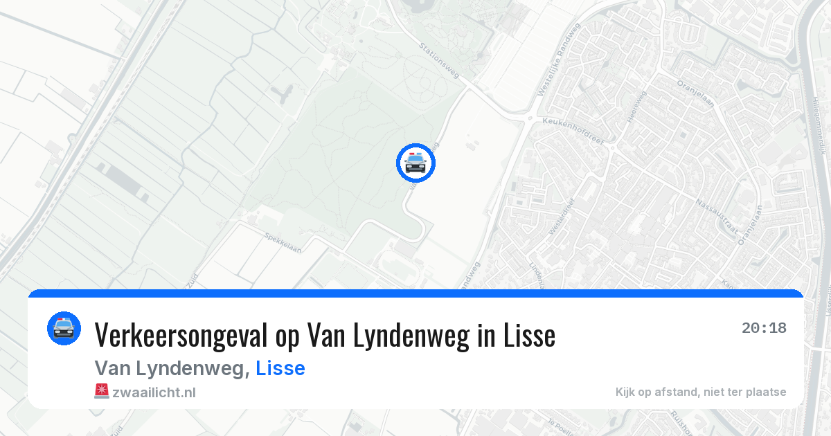 Verkeersongeval op Van Lyndenweg in Lisse — 18 mei 2026