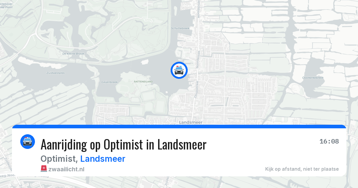 Aanrijding op Optimist in Landsmeer — 26 jun 2026